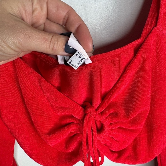 Princess Polly Red Crop Top - Picture 2 of 6